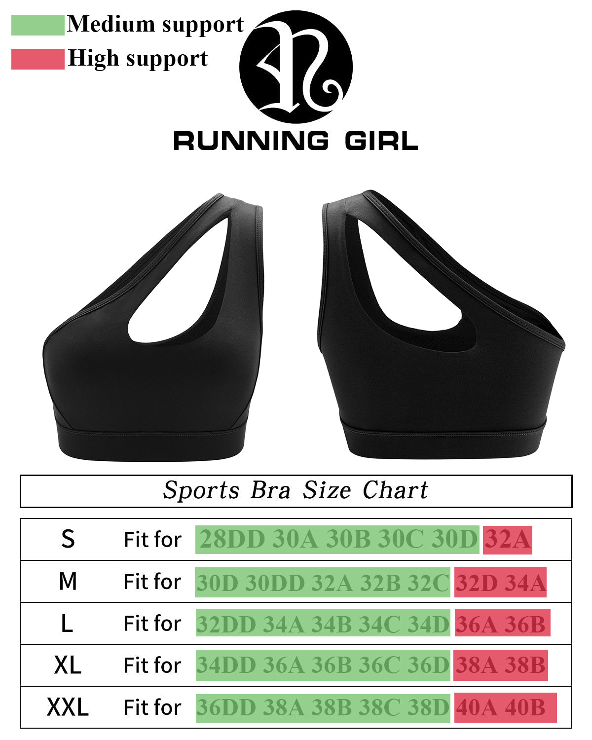 One Shoulder Sports Bra