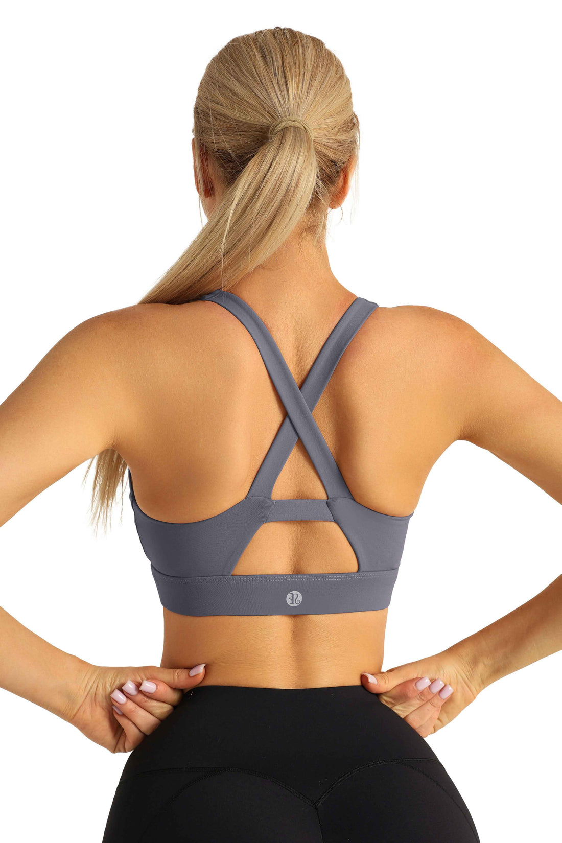 RUNNING GIRL Women’s Sports Bra Crossback Padded Athletic Yoga Workout Top Medium Support Gym Fitness Crop Tank