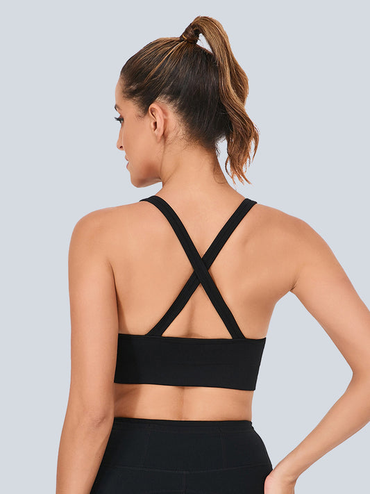 RUNNING GIRL® High-Impact Sculpting Sports Bra | Fixed Moulded Cups & Versatile Racerback Design