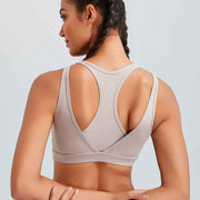 RUNNING GIRL® High-Support Racerback Tank Style Sports Bra | Fixed Molded Cups