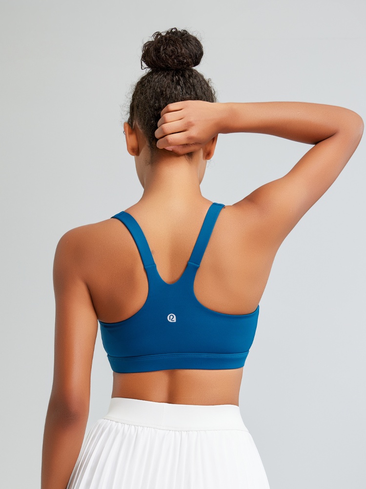RUNNING GIRL® High-Impact Crisscross Back Sports Bra with Removable Pads