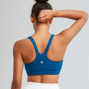 RUNNING GIRL® High-Impact Crisscross Back Sports Bra with Removable Pads