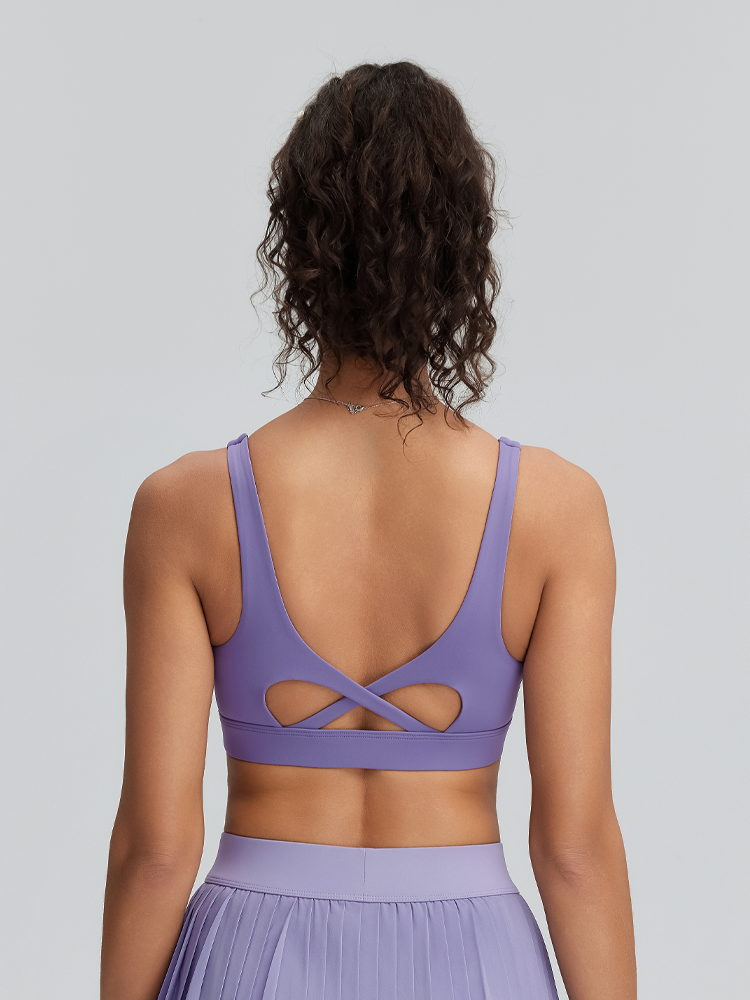 RUNNING GIRL® Crisscross Sports Bra | Medium-High Support & Molded Cups