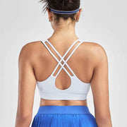 RUNNING GIRL® Medium-High Support Crisscross Back Sports Bra with Sewn-in Molded Cups