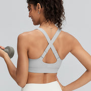 High Impact Sports Bra for Women, Adjustable Straps High Support Workout Bra