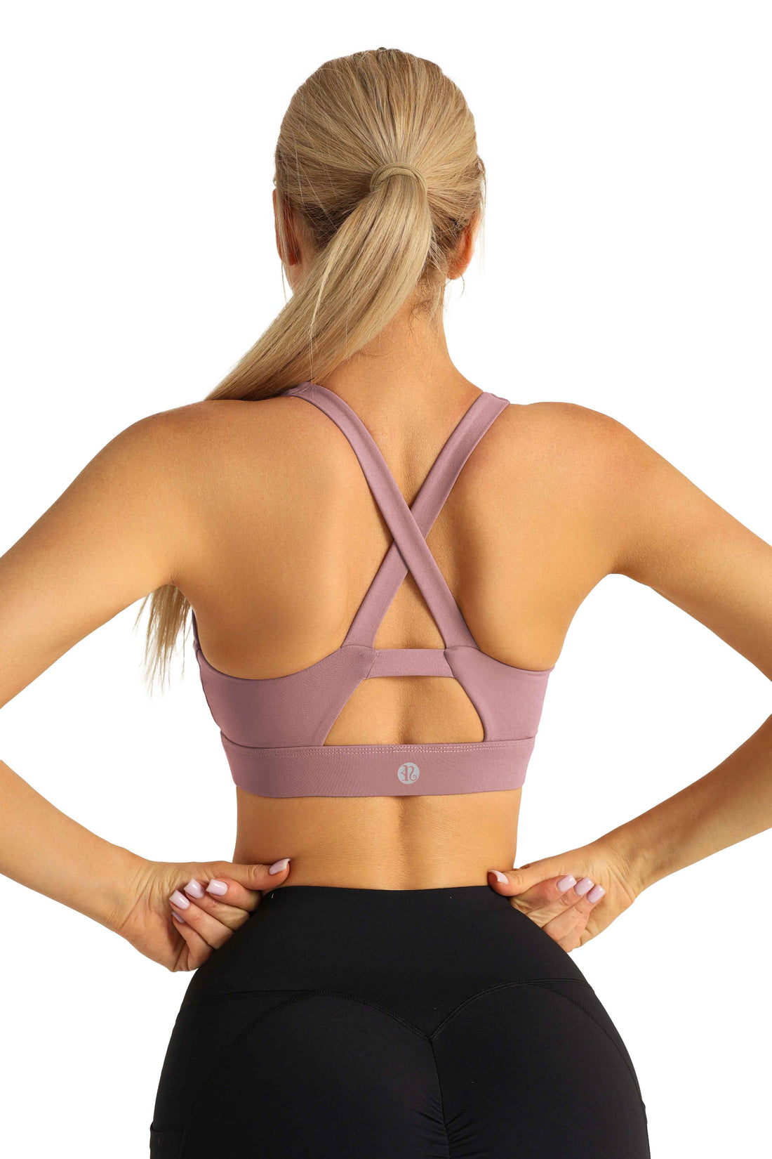 RUNNING GIRL Women’s Sports Bra Crossback Padded Athletic Yoga Workout Top Medium Support Gym Fitness Crop Tank