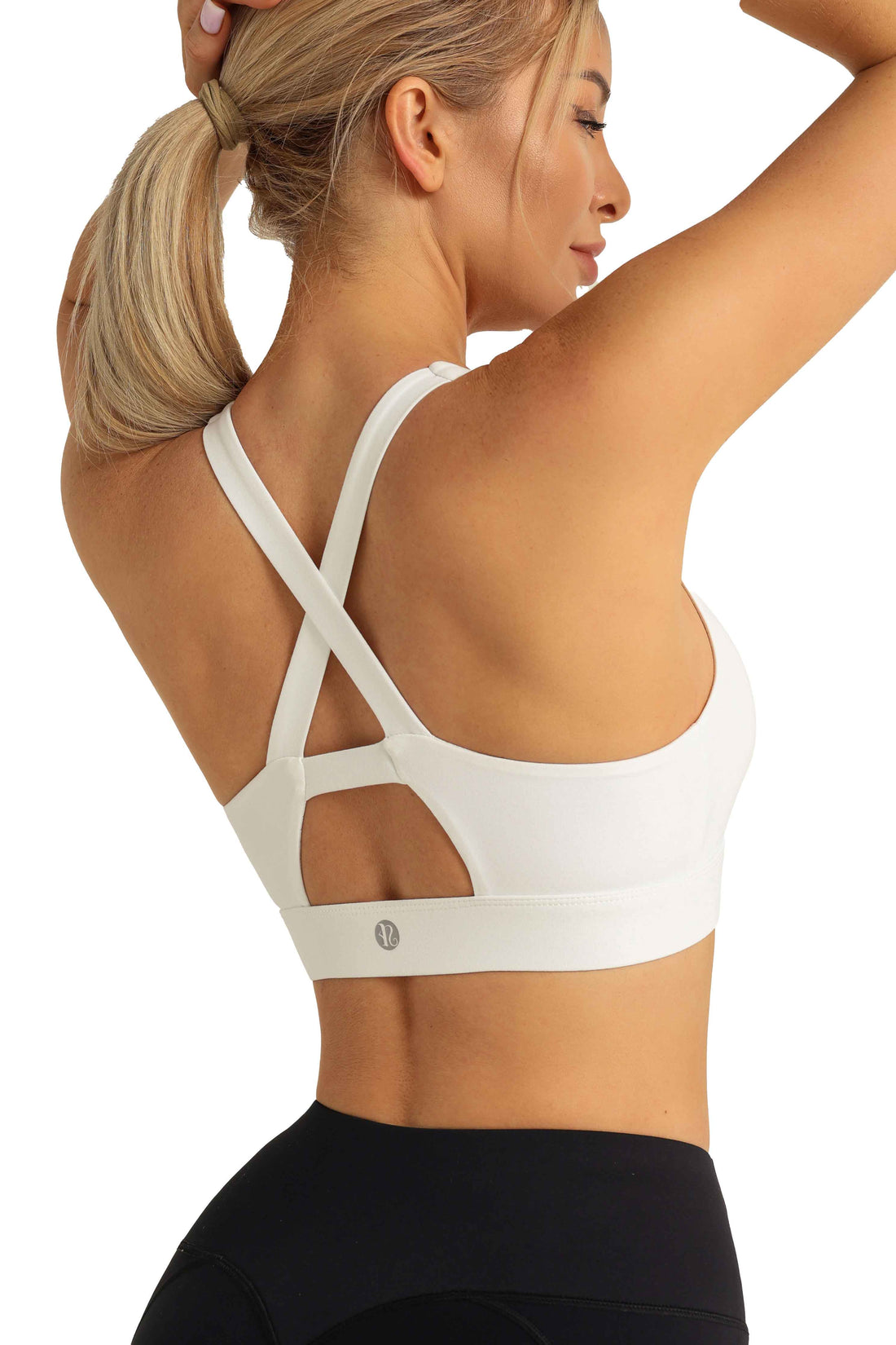 RUNNING GIRL Women’s Sports Bra Crossback Padded Athletic Yoga Workout Top Medium Support Gym Fitness Crop Tank