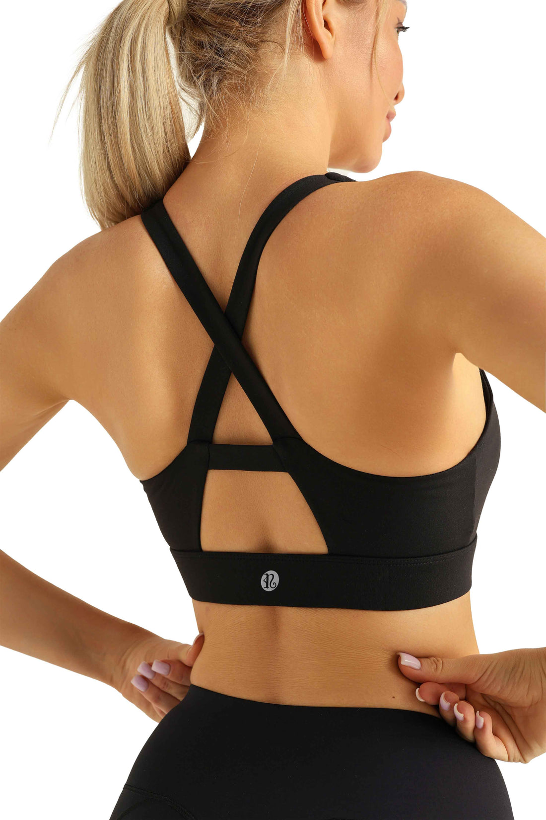 RUNNING GIRL Women’s Sports Bra Crossback Padded Athletic Yoga Workout Top Medium Support Gym Fitness Crop Tank