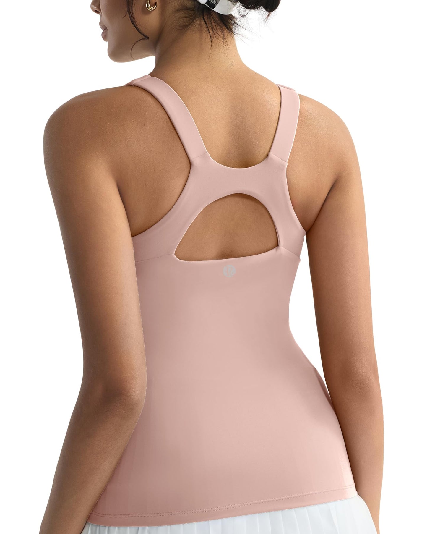 RUNNING GIRL Workout Tops for Women,Racerback Tank Tops with Built in Bras,Padded Sports Bra Yoga Tank Athletic Tops