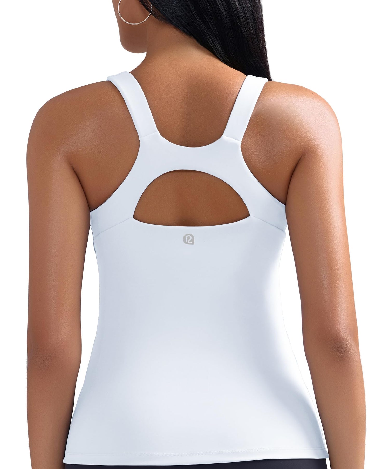 RUNNING GIRL Workout Tops for Women,Racerback Tank Tops with Built in Bras,Padded Sports Bra Yoga Tank Athletic Tops