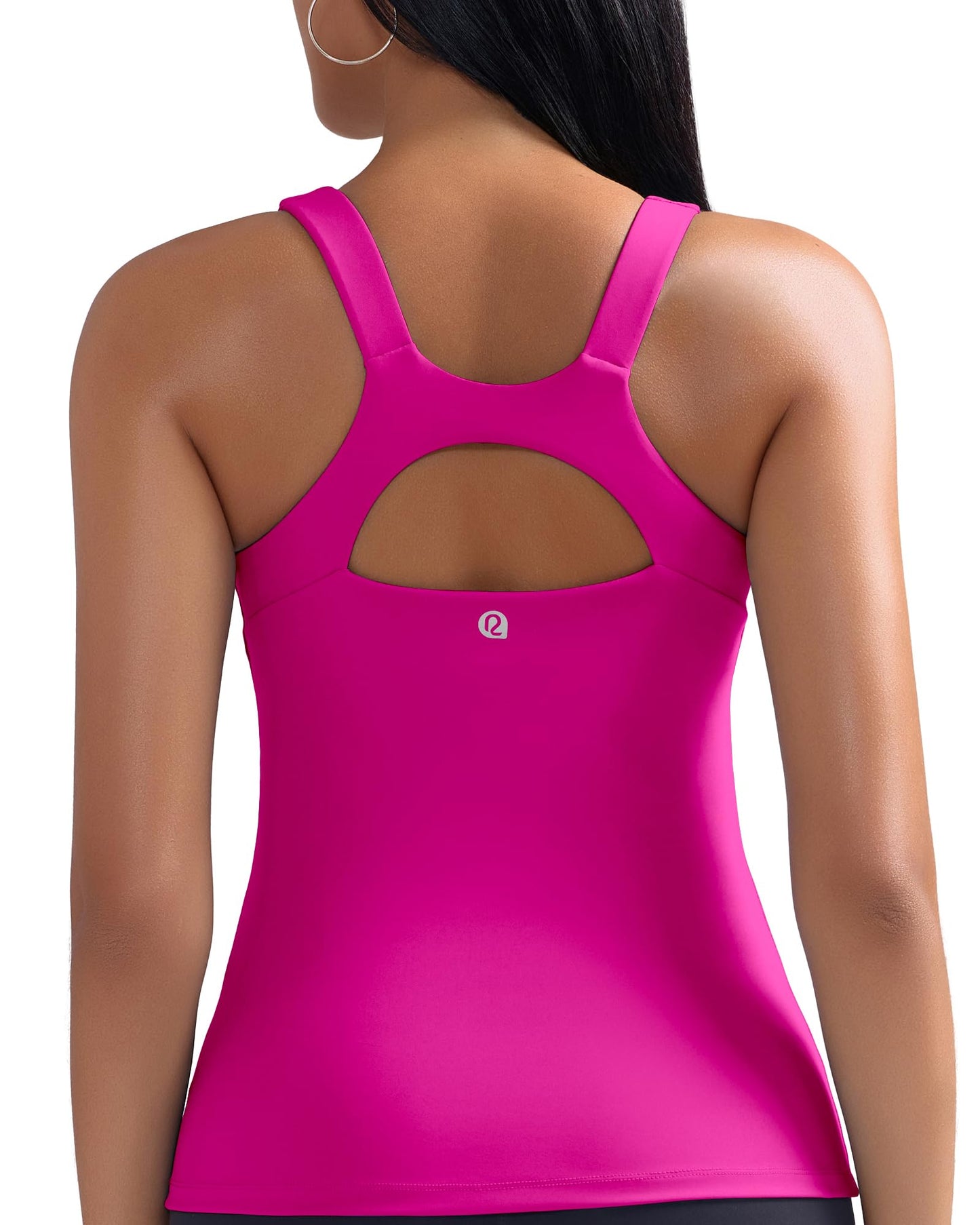 RUNNING GIRL Workout Tops for Women,Racerback Tank Tops with Built in Bras,Padded Sports Bra Yoga Tank Athletic Tops