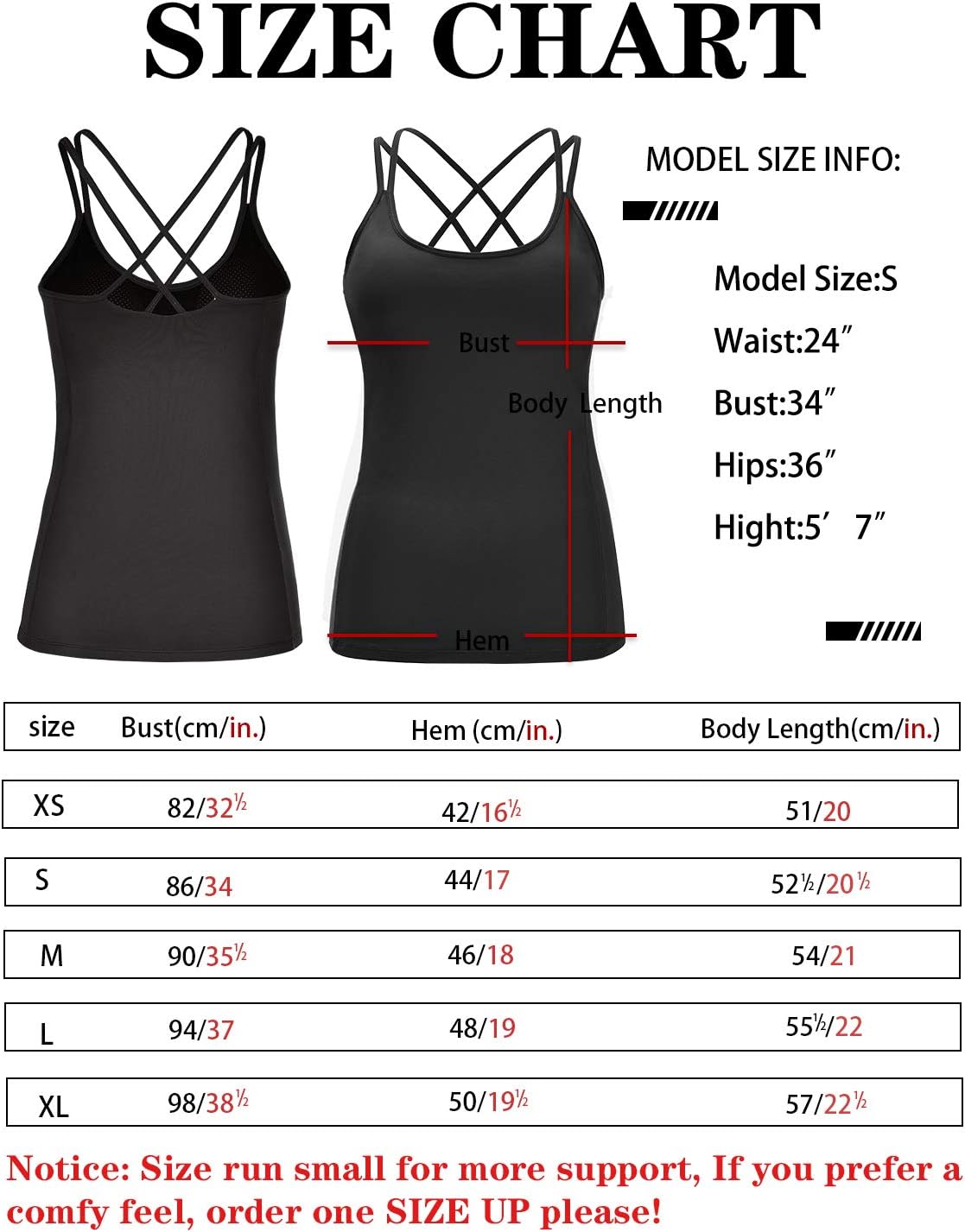 RUNNING GIRL Yoga Tank Tops for Women Built in Shelf Bra B/C Cups Strappy Back Activewear Workout Compression Tops