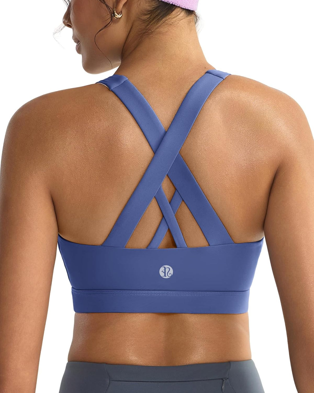 RUNNING GIRL® Medium-Support Strappy Criss-Cross Bra | Removable Cups & Buttery-Soft Sculpting Bra