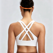 RUNNING GIRL® Strappy Criss-Cross Padded Yoga Bra