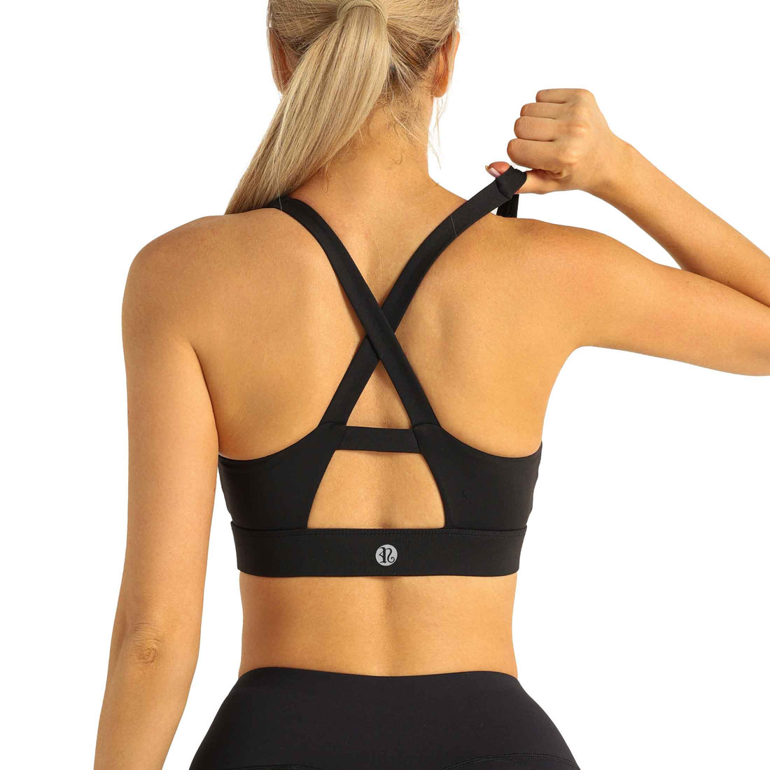 RUNNING GIRL Women’s Sports Bra Crossback Padded Athletic Yoga Workout Top Medium Support Gym Fitness Crop Tank