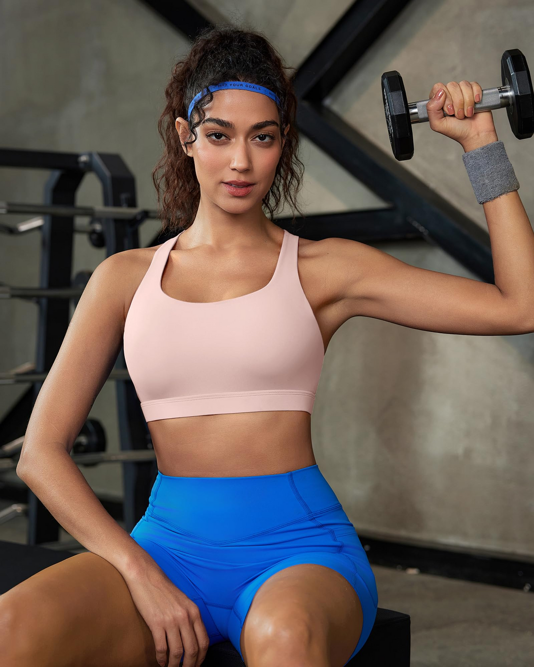 Strappy Criss-Cross Back Yoga & Gym Sports Bra with Removable Pads - Medium Support
