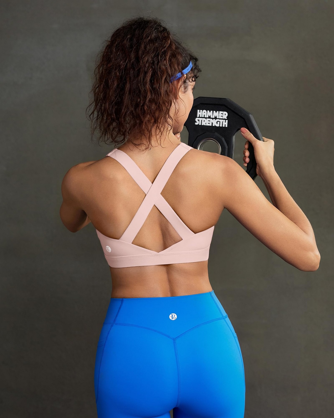 Strappy Criss-Cross Back Yoga & Gym Sports Bra with Removable Pads - Medium Support