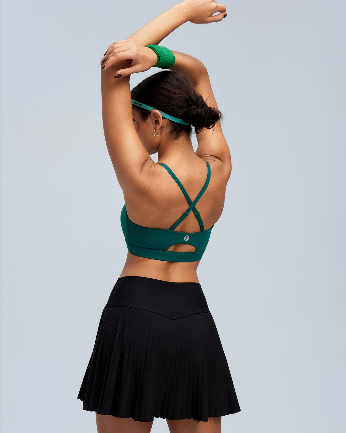 Adjustable Strappy Cross Back Sports Bra for Women, Light Support Yoga Workout Bra