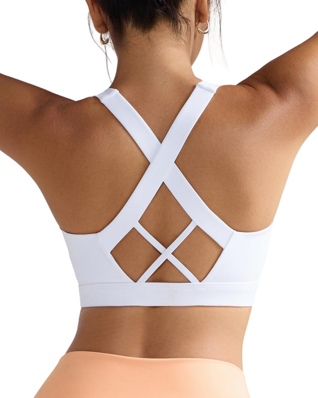 RUNNING GIRL® Women High Impact Sports Bra Crisscross Back Removable Cups