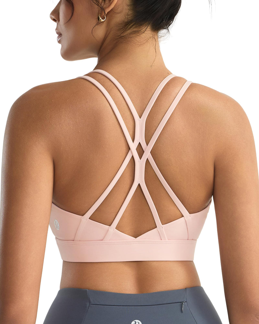 RUNNING GIRL® Strappy Criss-Cross Yoga Bra | Removable Cups & Medium Support Sculpting Bra