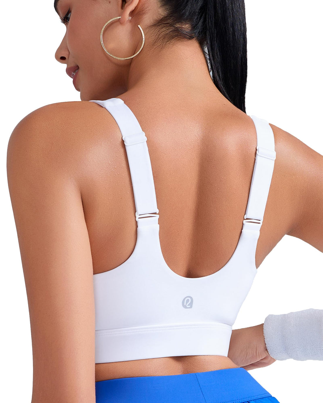 Plus Size Full‑Coverage High Impact Sports Bra, Wirefree Bounce Control Running Bra