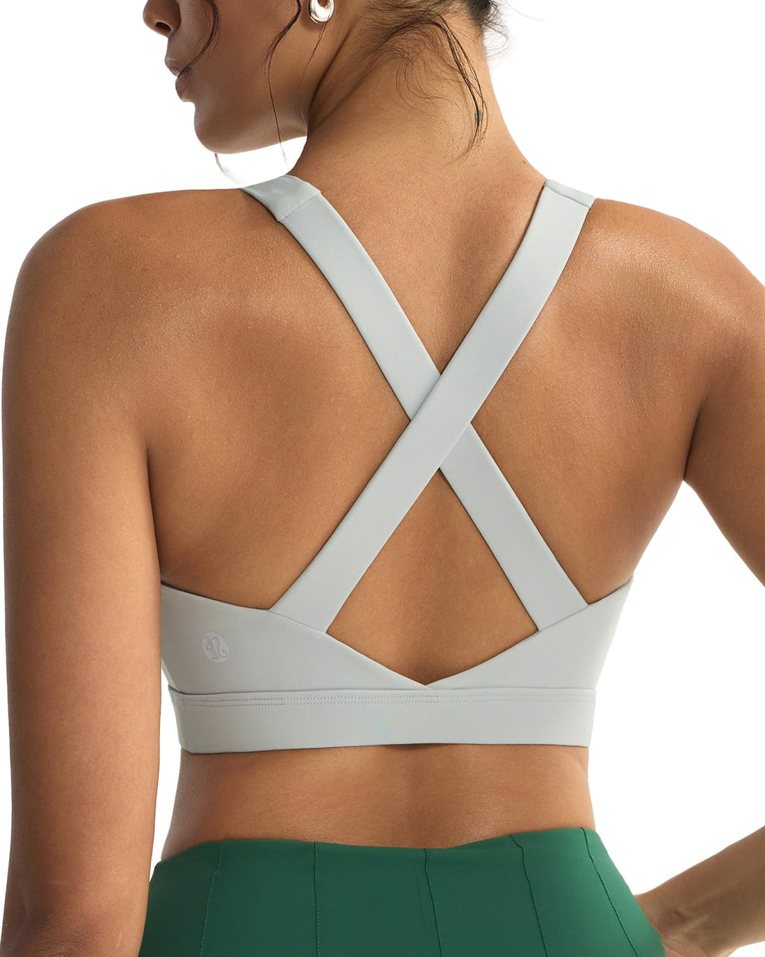 Strappy Criss-Cross Back Yoga & Gym Sports Bra with Removable Pads - Medium Support