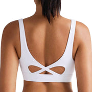 RUNNING GIRL® Medium-High Support Crisscross Back Molded Cup Sports Bra