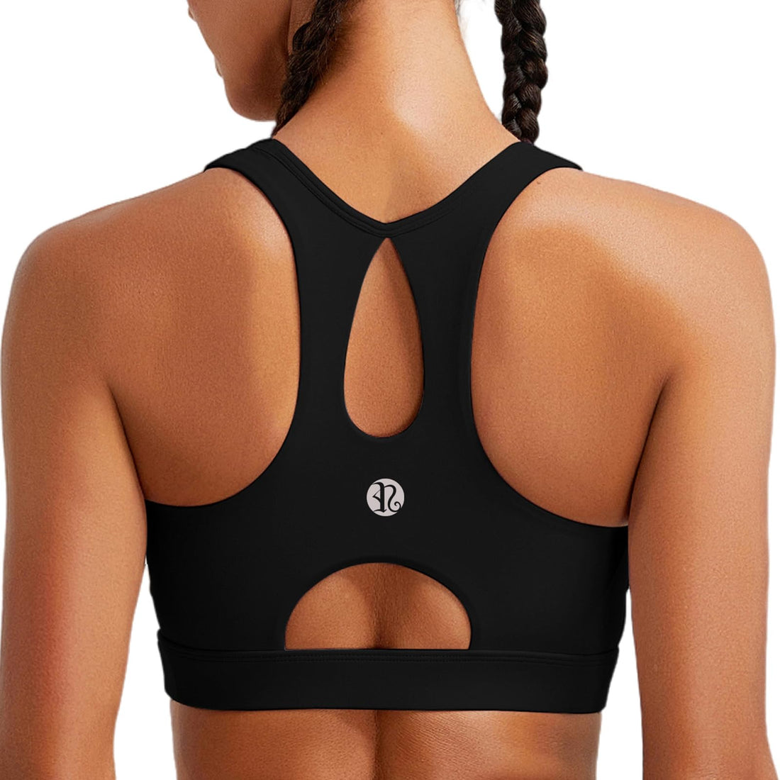 RUNNING GIRL® Racerback High Support Sports Bra Sewn-In Molded Pads
