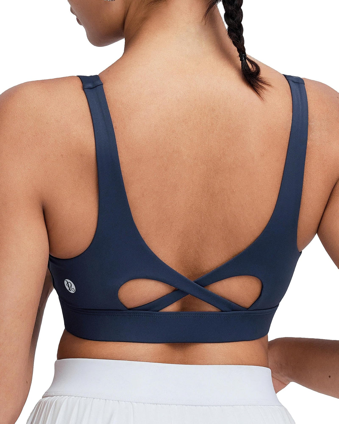 RUNNING GIRL® Medium-High Support Crisscross Back Molded Cup Sports Bra