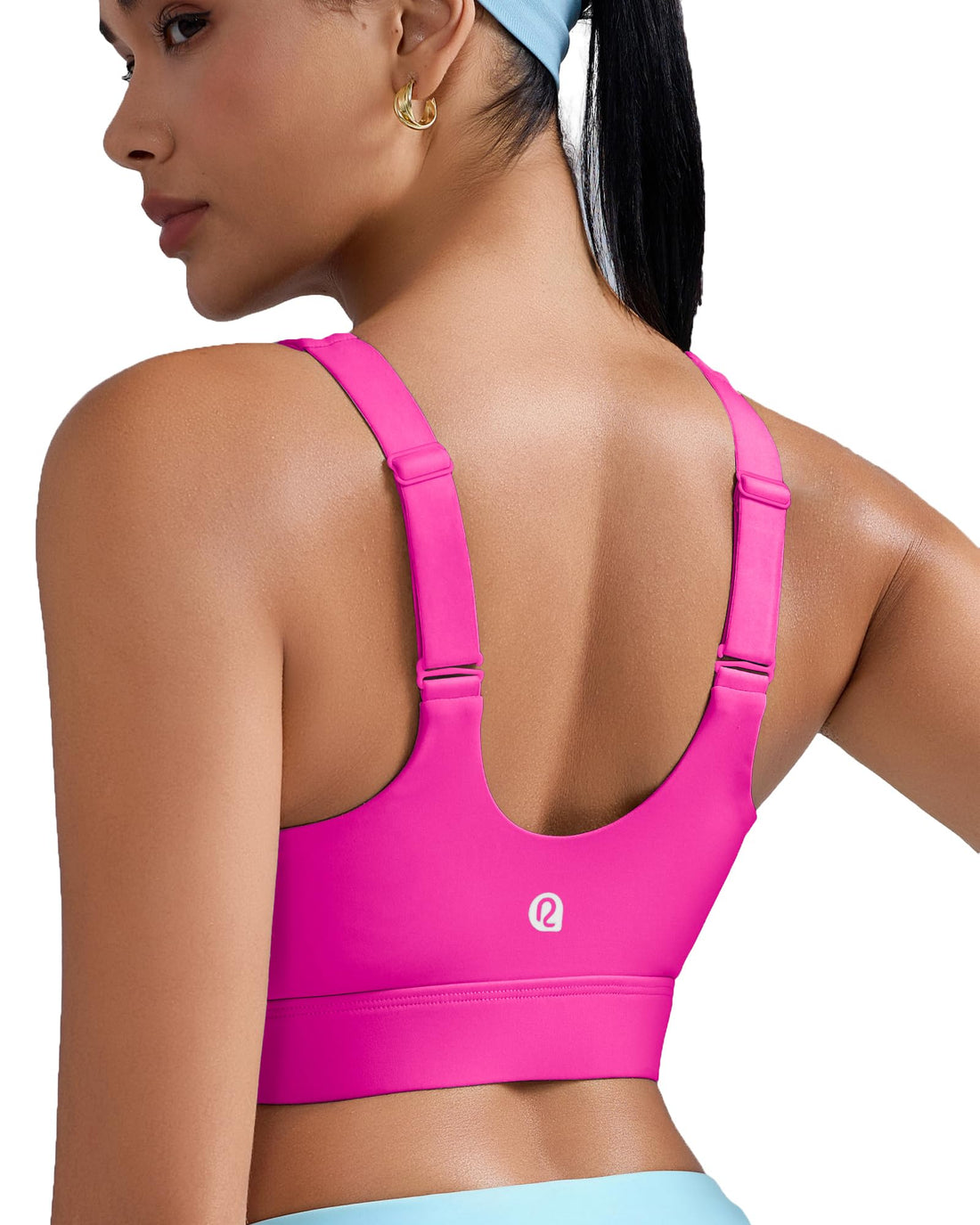 Plus Size Full‑Coverage High Impact Sports Bra, Wirefree Bounce Control Running Bra