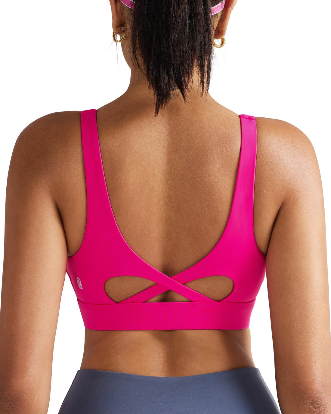 RUNNING GIRL® Medium-High Support Crisscross Back Molded Cup Sports Bra