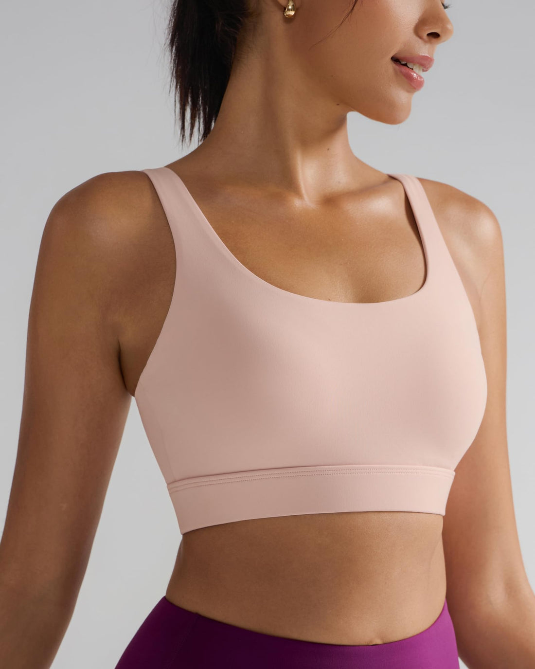 RUNNING GIRL® Medium-High Support Crisscross Back Molded Cup Sports Bra