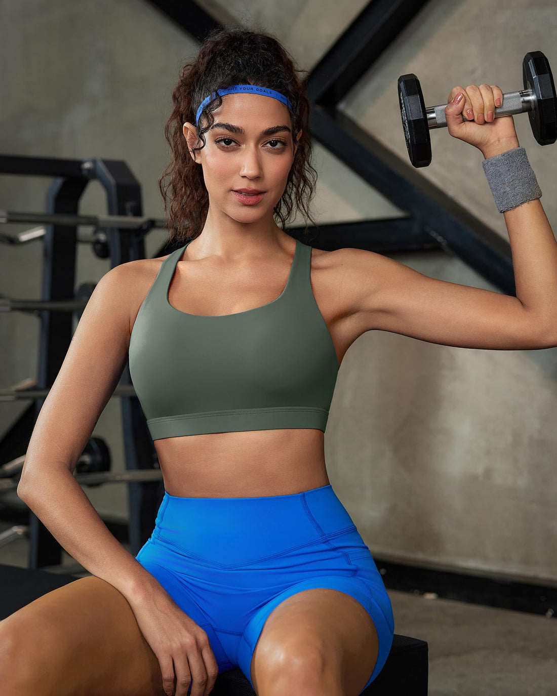 Strappy Criss-Cross Back Yoga & Gym Sports Bra with Removable Pads - Medium Support