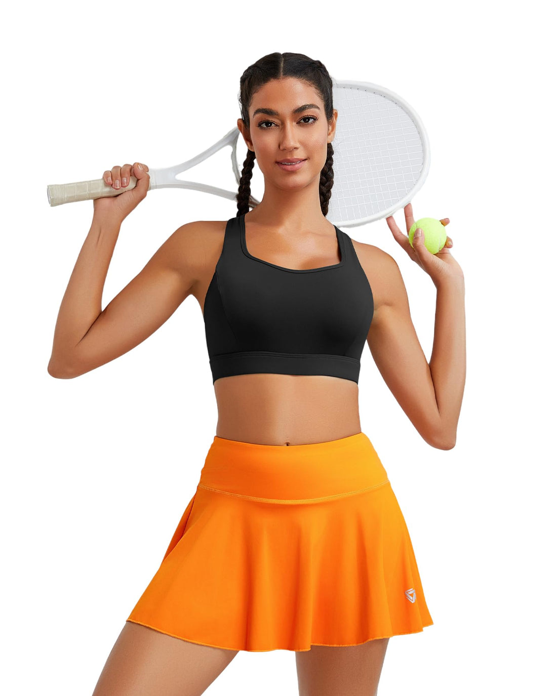 RUNNING GIRL® Racerback High Support Sports Bra Sewn-In Molded Pads