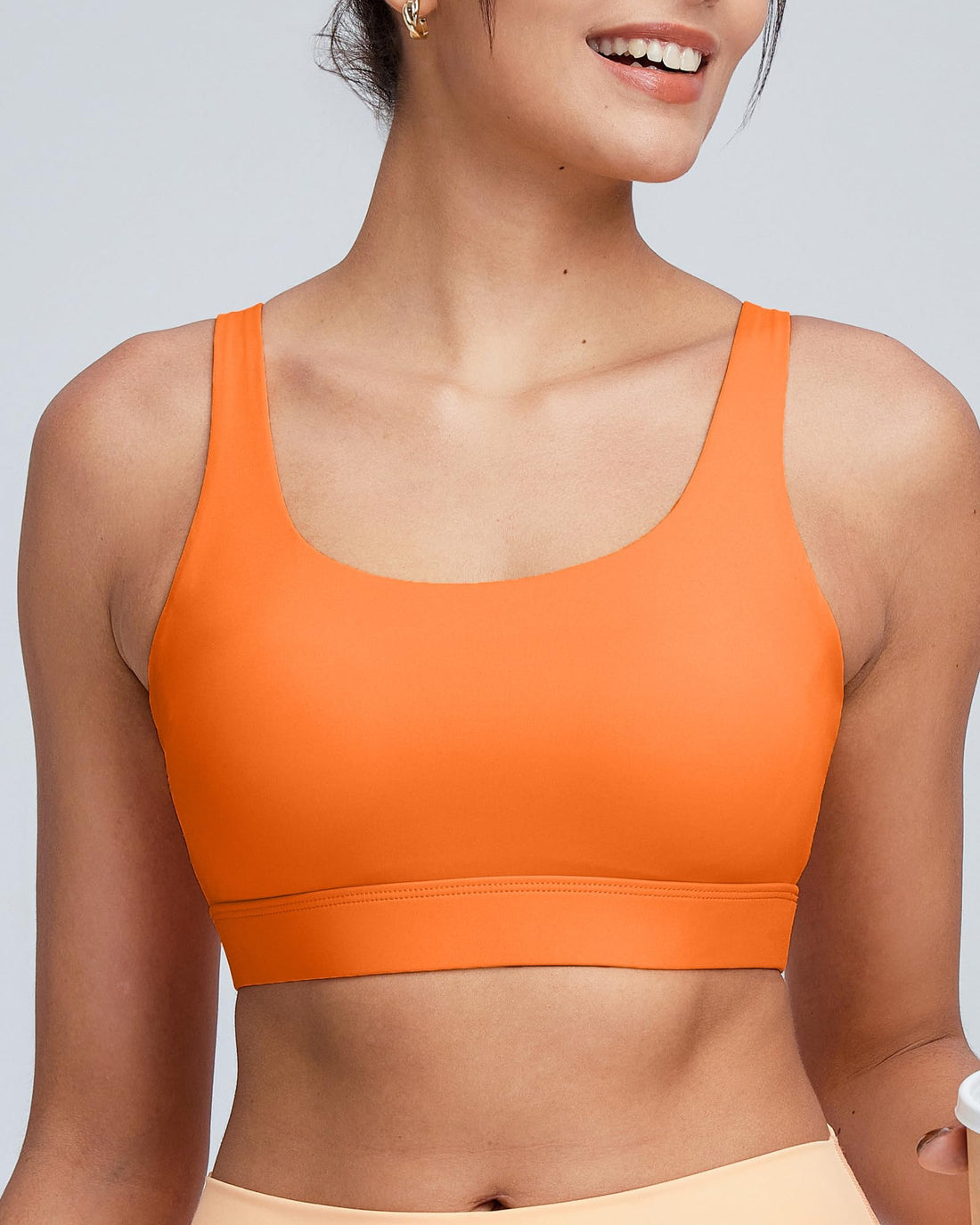 RUNNING GIRL® Medium-High Support Crisscross Back Molded Cup Sports Bra