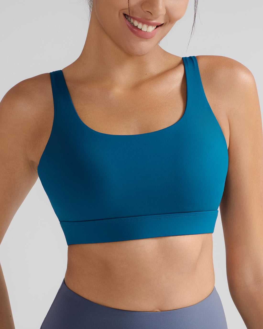 RUNNING GIRL® Medium-High Support Crisscross Back Molded Cup Sports Bra