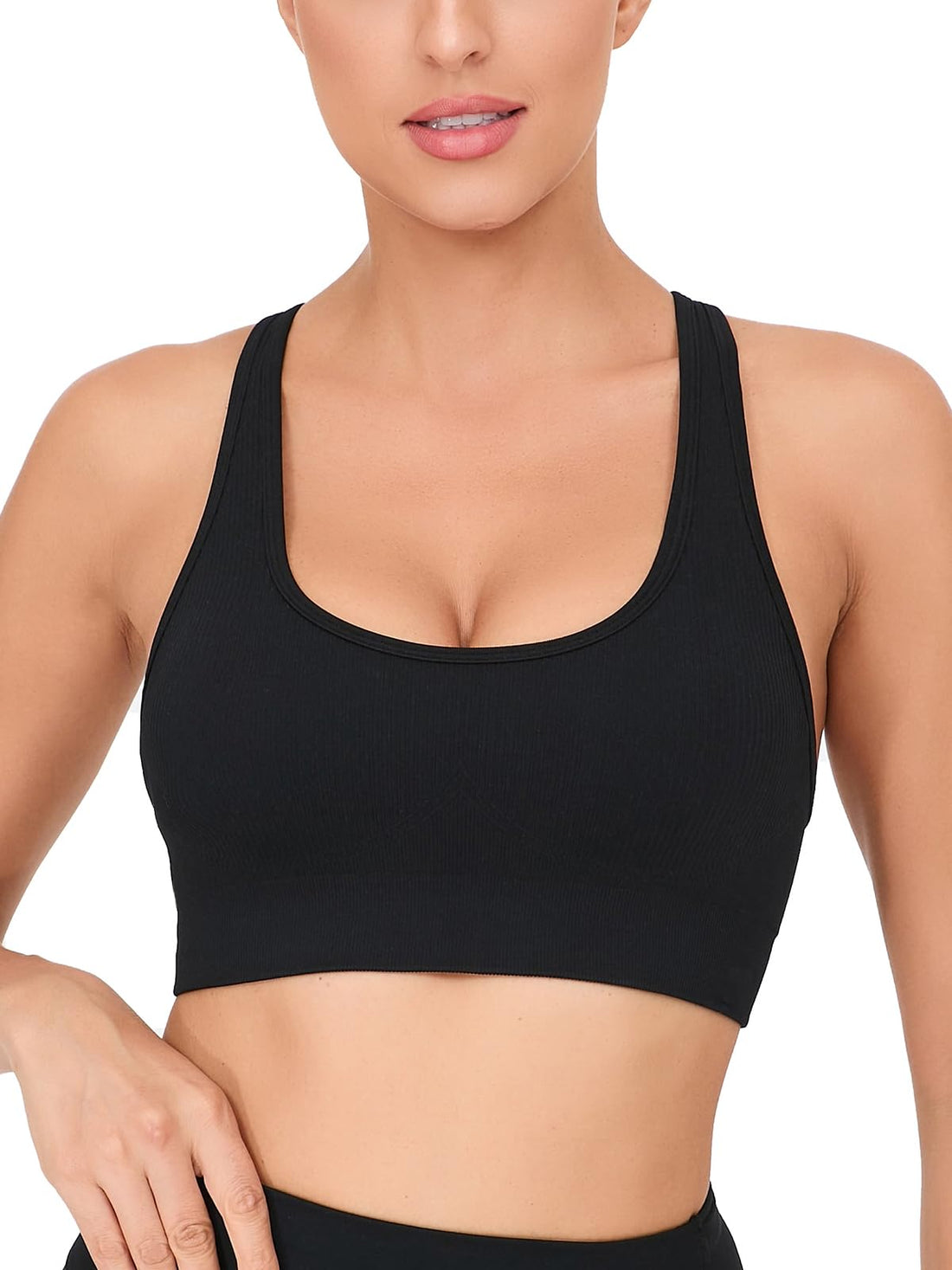 RUNNING GIRL® High-Impact Sculpting Sports Bra | Fixed Moulded Cups & Versatile Racerback Design