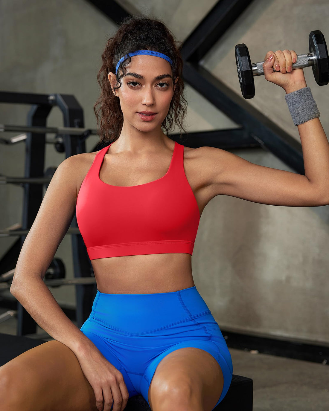 Strappy Criss-Cross Back Yoga & Gym Sports Bra with Removable Pads - Medium Support