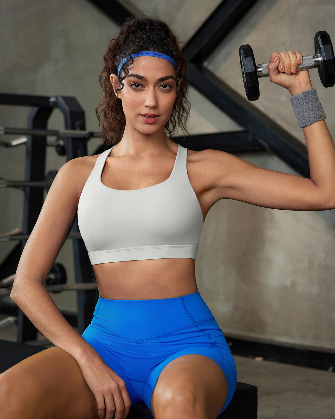 Strappy Criss-Cross Back Yoga & Gym Sports Bra with Removable Pads - Medium Support