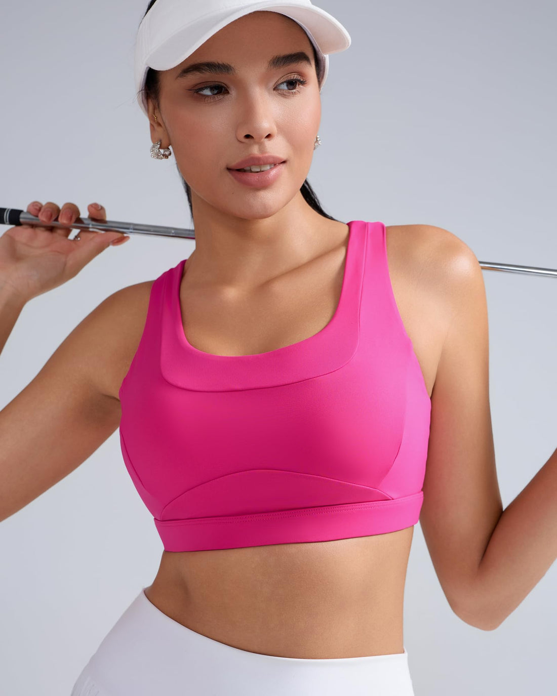 RUNNING GIRL® High-Support Racerback Tank Style Sports Bra | Fixed Molded Cups