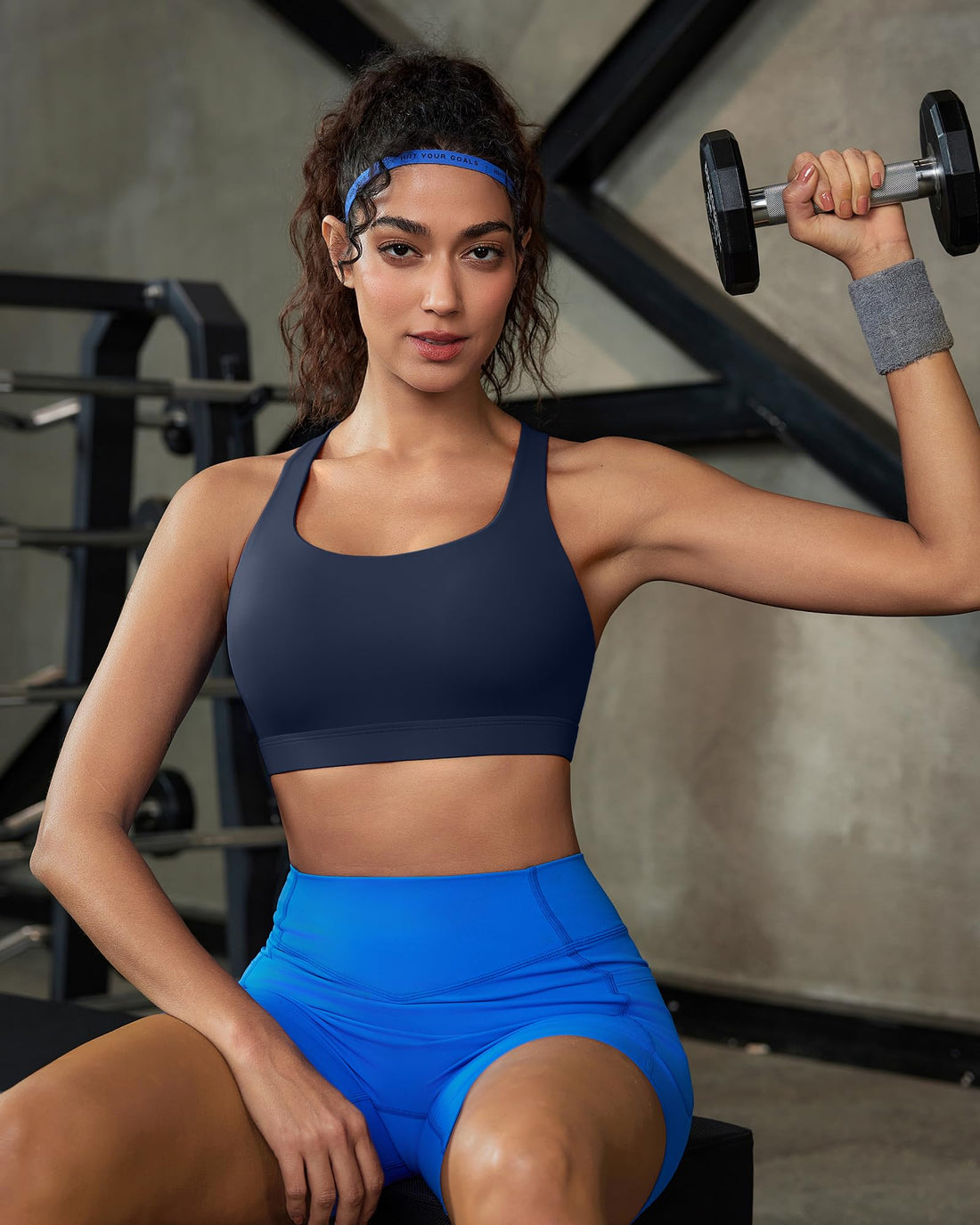 Strappy Criss-Cross Back Yoga & Gym Sports Bra with Removable Pads - Medium Support