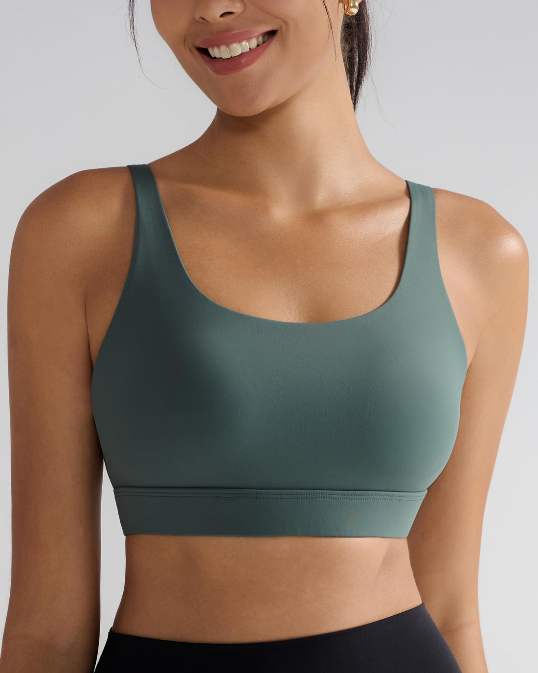 RUNNING GIRL® Medium-High Support Crisscross Back Molded Cup Sports Bra
