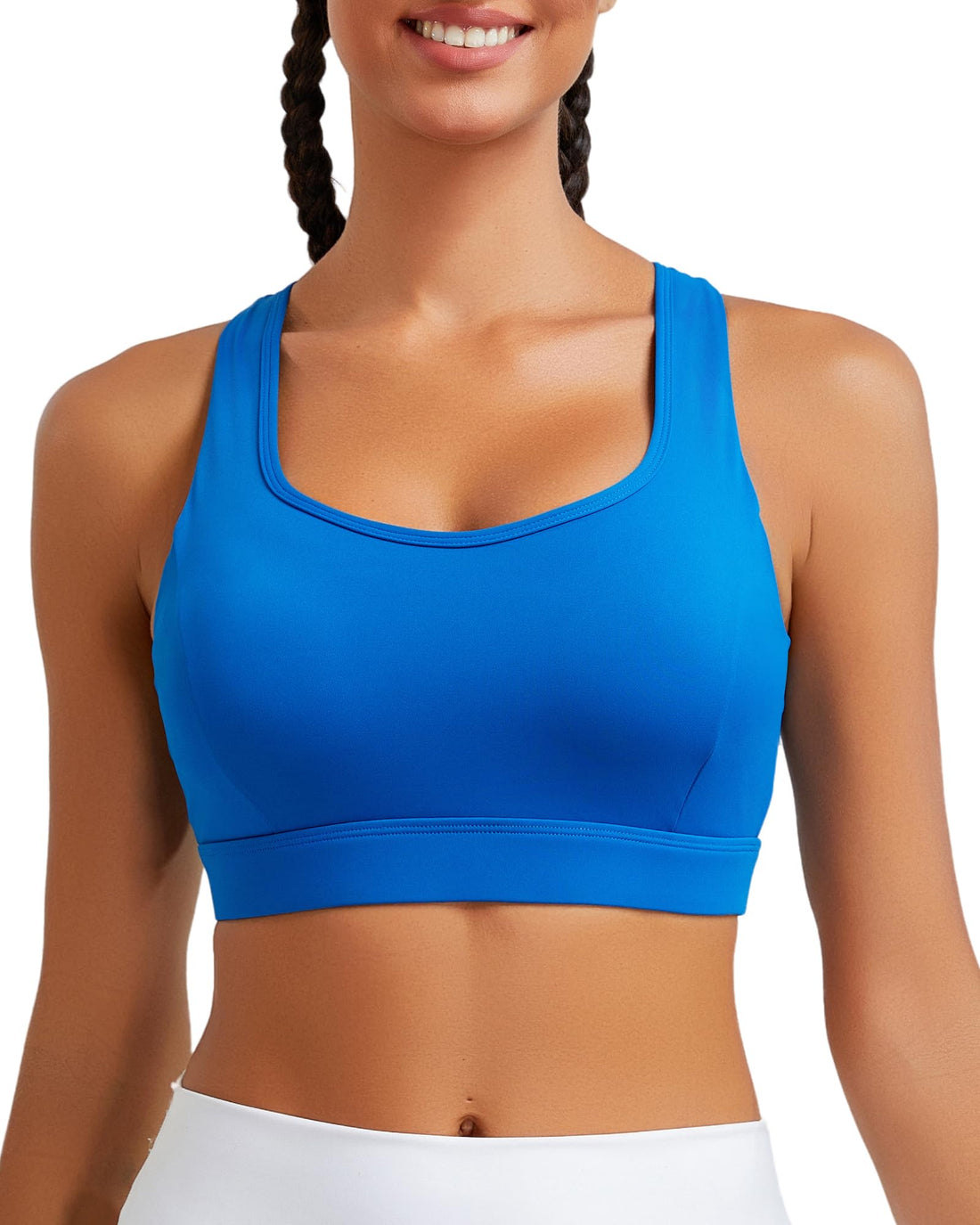 RUNNING GIRL® Racerback High Support Sports Bra Sewn-In Molded Pads