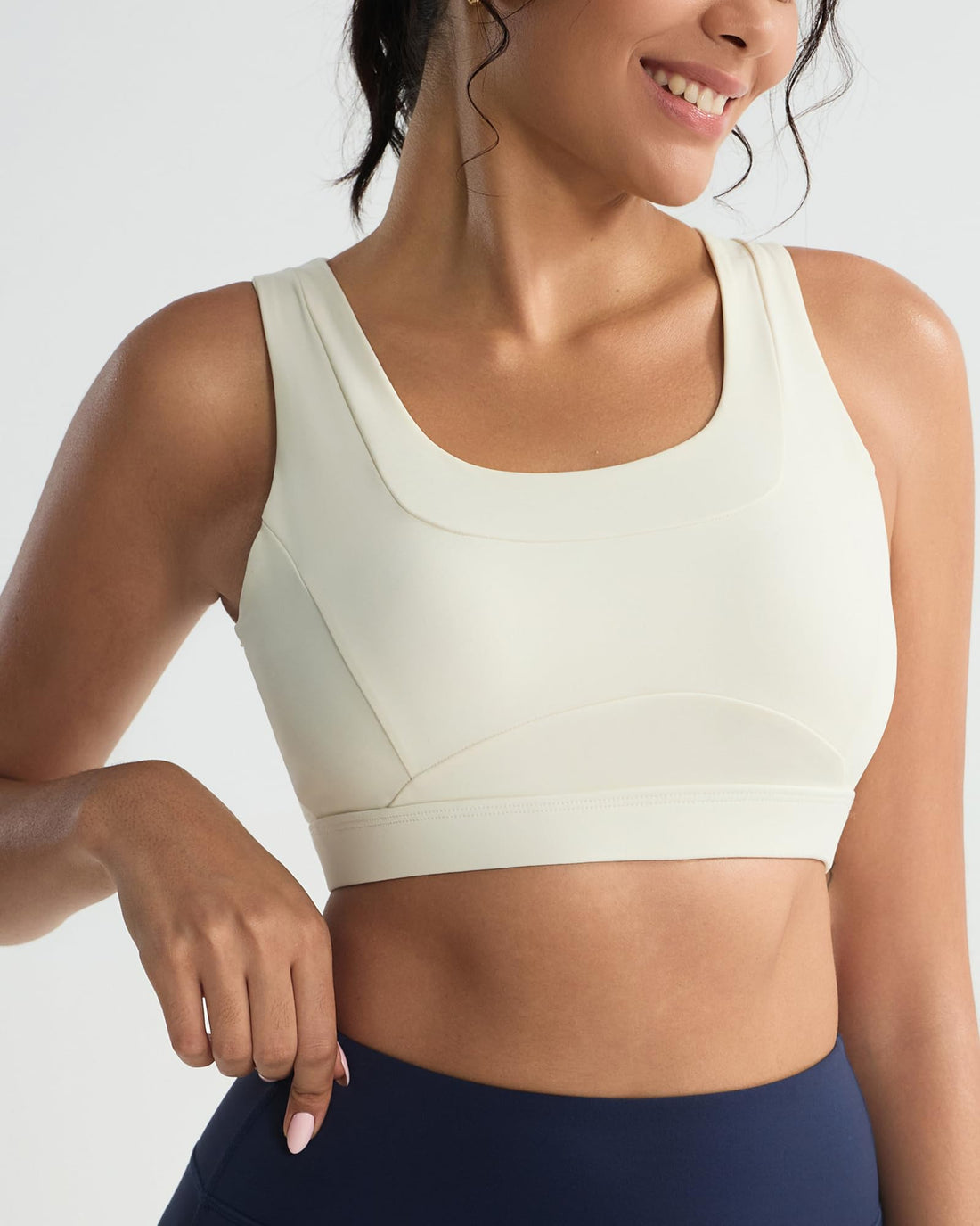 RUNNING GIRL® High-Support Racerback Tank Style Sports Bra | Fixed Molded Cups