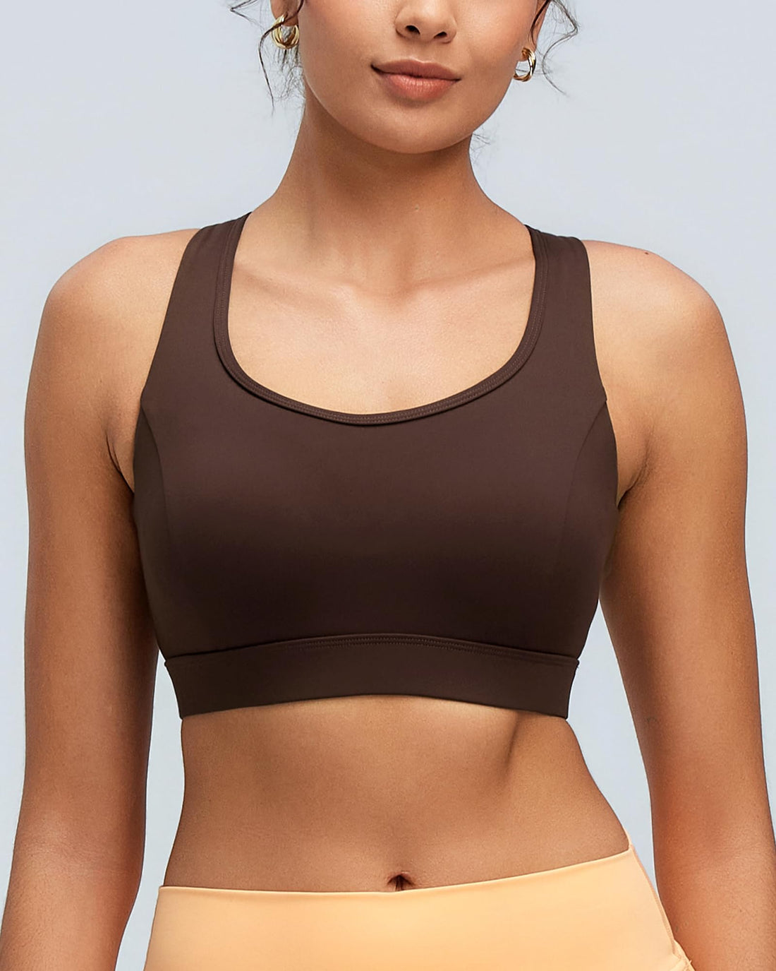 RUNNING GIRL® Racerback High Support Sports Bra Sewn-In Molded Pads