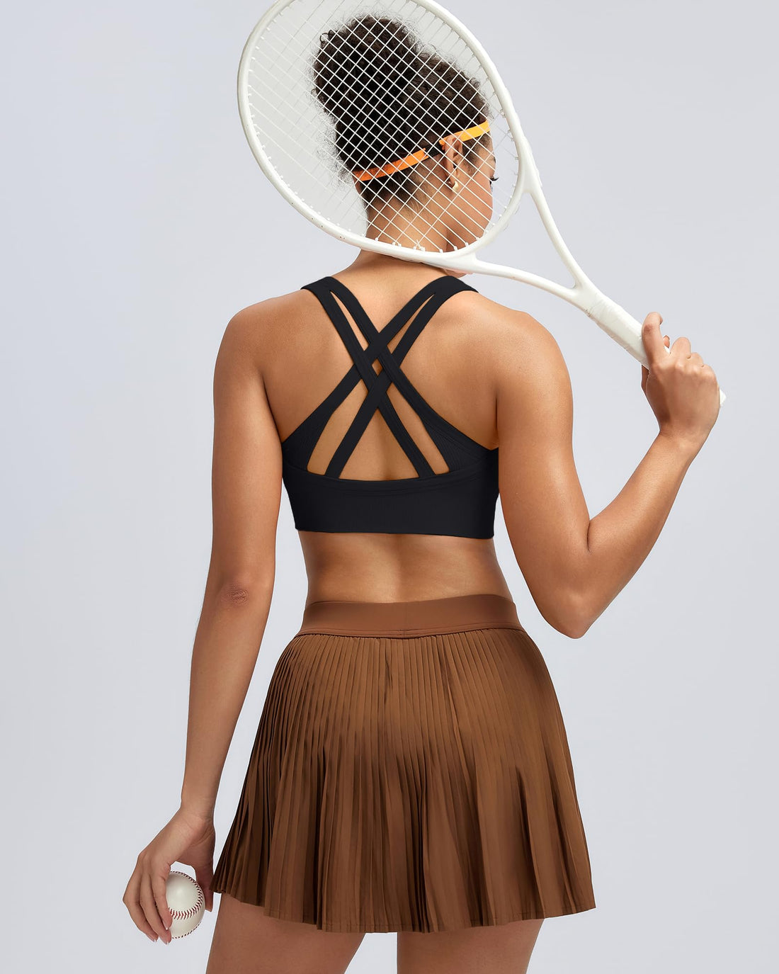 RUNNING GIRL® Strappy Criss-Cross Padded Yoga Bra