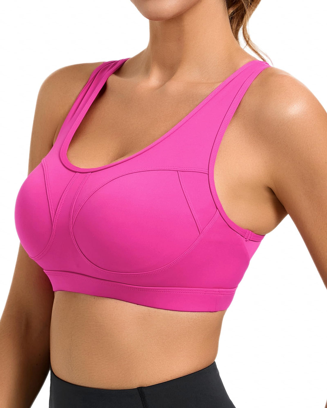 RUNNING GIRL® High-Impact Racerback Sports Bra | Molded Cup High Support Bra for Women