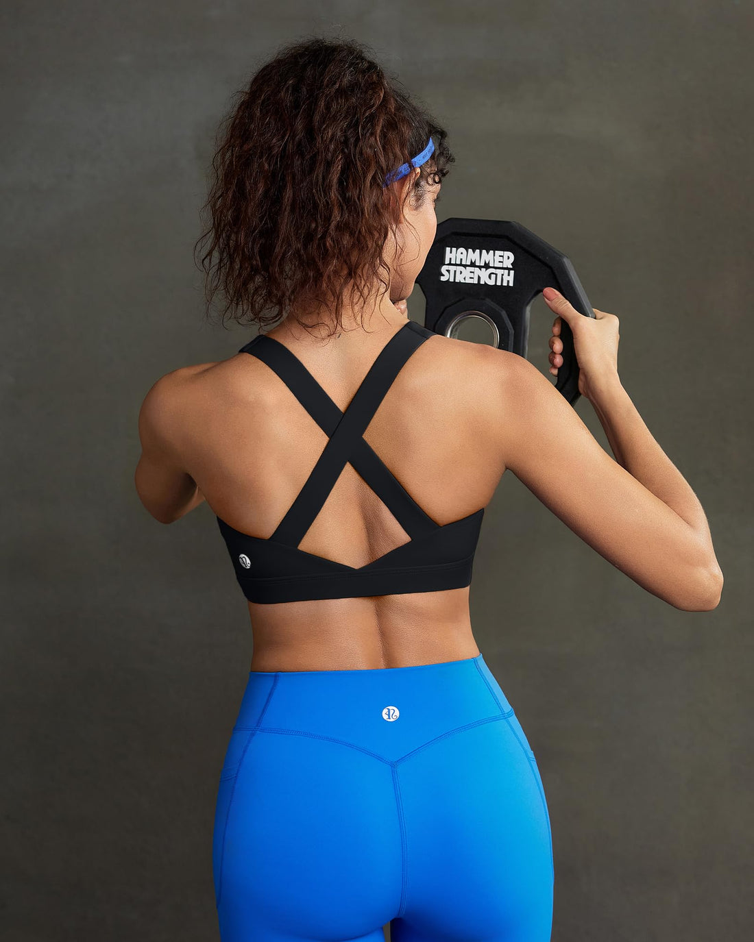 Strappy Criss-Cross Back Yoga & Gym Sports Bra with Removable Pads - Medium Support