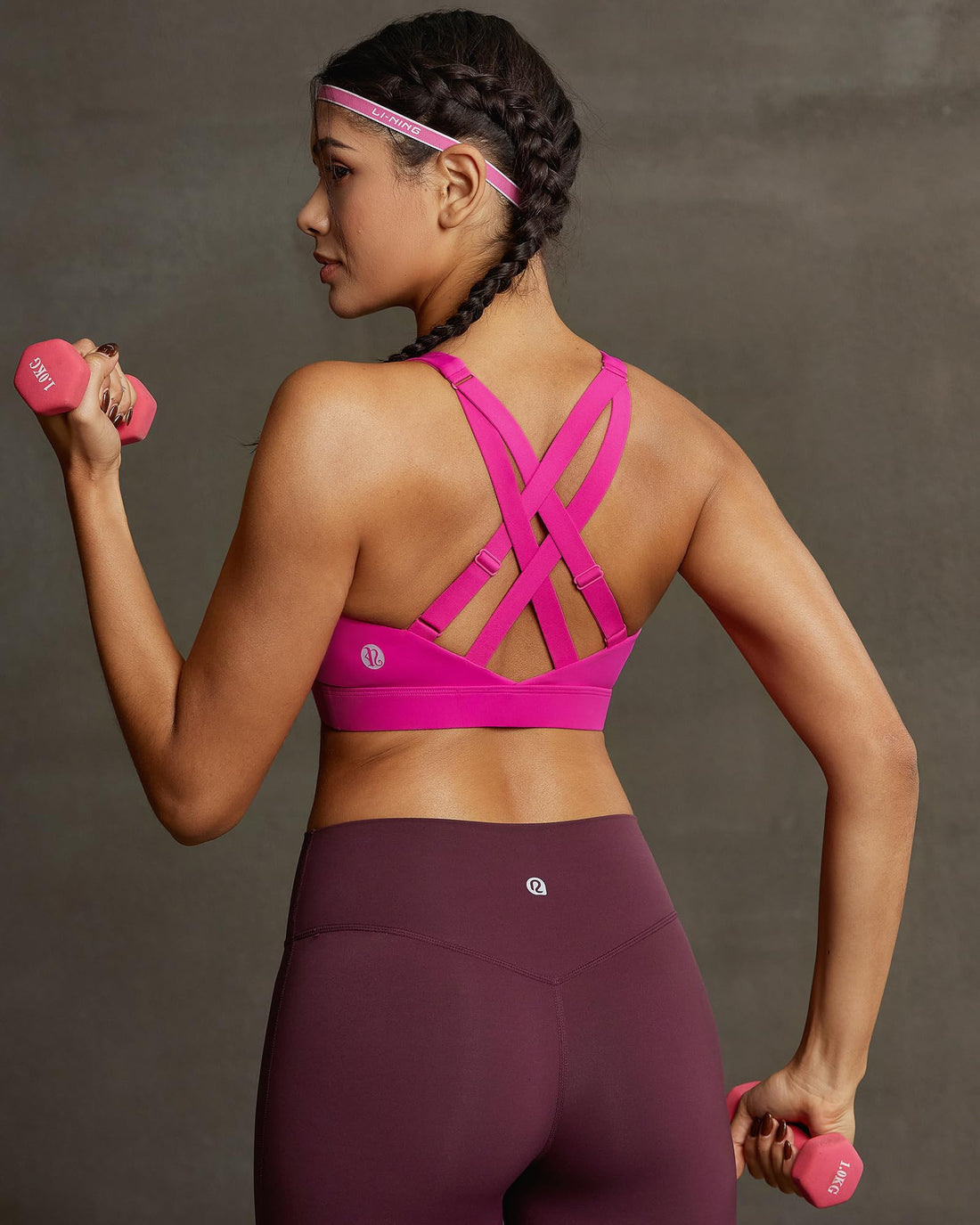 RUNNING GIRL® High-Impact Racerback Tank Sports Bra | Adjustable Straps & Fixed Cups