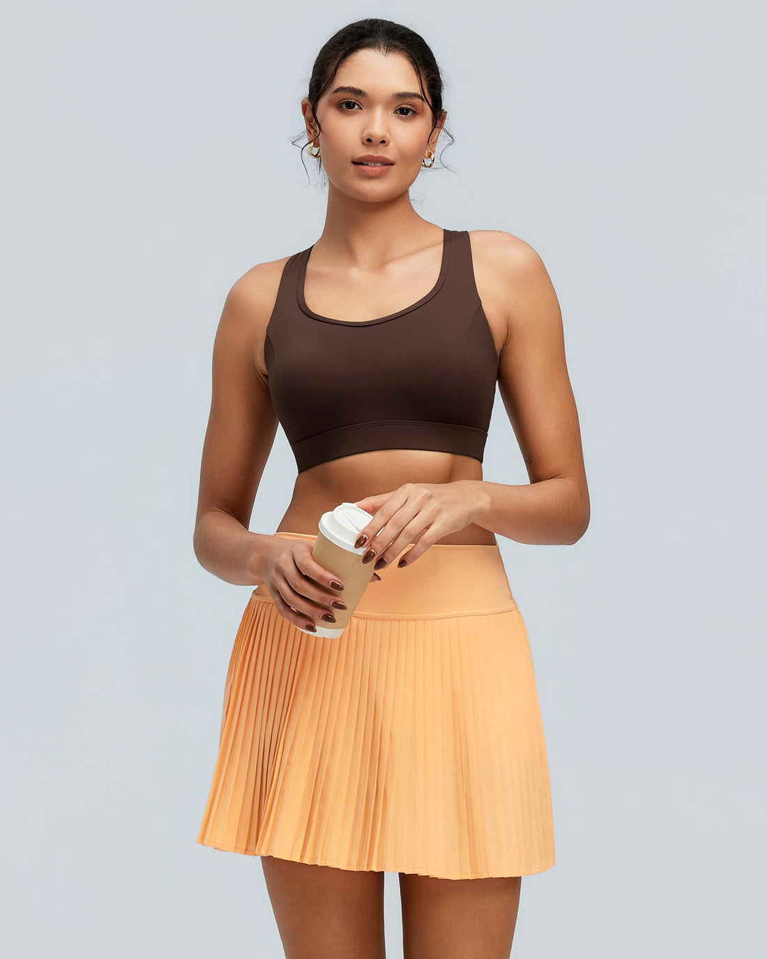 RUNNING GIRL® Racerback High Support Sports Bra Sewn-In Molded Pads
